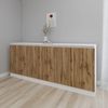 cumpără Comodă Smartex (16491) Т8 200cm Alb+Stejar inchis în Chișinău 