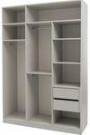cumpără Dulap Mashtab 12251 FLEXO M5 cashmere uși Gri 1500x530x2200 în Chișinău 
