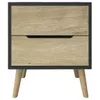купить Тумбочка Trendy Flora-Anthracite, Sapphire Oak, 50x60x44cm в Кишинёве 