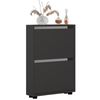 cumpără Raft pentru încălțăminte Mobildor-Lux Leo Slim 100x16x86H cm Anthracite în Chișinău 