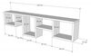 купить Полка декоративная Trendy Amanos-Antracit 120x32x17cm (GTR005422) в Кишинёве 