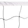 Сетка для волейбола с тросом 9.5x1 м, 12x12 см C-8001 black-white (8980) 