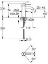 купить Смеситель для умывальника Grohe Essence Brushed Hard Graphite Lavoar S 24172AL1 в Кишинёве 