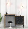 cumpără Măsuţa de toaletă Trendy Lizbon 555, Nuc, Negru, 124x84x40cm(masa de machiaj) (GTR001464) în Chișinău 