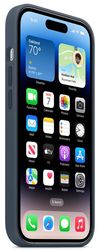 cumpără Husă pentru smartphone Apple iPhone 14 Pro Silicone Case with MagSafe, Storm Blue MPTF3 în Chișinău 