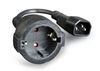 Cable, Power Extension C14 male to CEE 7/4 female, Cablexpert, PC-SFC14M-01 