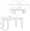 cumpără Masă Trendy Pal Alb, 132x76x80cm (extensibila) (GTR001569) în Chișinău 
