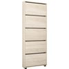 купить Полка для обуви Mobildor-Lux Leo Slim 50x16x203H cm Sonoma в Кишинёве 