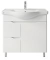 cumpără Dulap pentru lavoar Mashtab 11746 Print cu 2 sertare+usa 80cm Alb în Chișinău 