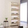 купить Полка для обуви Mobildor-Lux Leo Slim 80x16x203H cm Sonoma в Кишинёве 