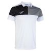 купить Одежда для спорта Joma Crew V Short Sleeve Polo White Grey Black (L) 103208.211 в Кишинёве 