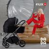 купить Детская коляска DadaPrams Carucior 2in1 Flux Green + Adaptoare в Кишинёве 