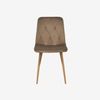 купить Комплект стол и стулья Evelin di Costacurta стол HV-27V Light Brown + 6 стульев YTC-080Wo Bluvel-40 в Кишинёве 