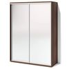 купить Шкаф Fabrik Home Шкаф-купе 2 зеркала 1600 Орех темный в Кишинёве 