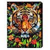 cumpără Tablou pe numere BrushMe BSB0026FC (fără cutie) Tigru în flori în Chișinău 