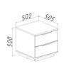 купить Тумбочка Bayro Napoli 500x500x500 МДФ 18мм белый мат в Кишинёве 