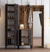 купить Мебель для прихожей Trendy Berlin ABC, Nuc, Marmura Neagra, 180x200x35cm (GTR001371) в Кишинёве 