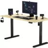 купить Стол компьютерный Sense7 Nojo 140x70 Black Pine в Кишинёве 