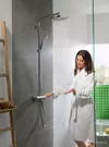 Sistema de  dushansgrohe Crometta S Showerpipe 240 1jet  cu termostat