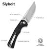 купить Нож походный Sencut S25001-1 Slybolt, G10 negru, Crossbar Lock в Кишинёве 
