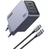 cumpără Încărcător cu fir Ugreen 25874 Nexode Pro GaN Charger USB-A+2*Type-C 100W, Black în Chișinău 