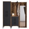 купить Мебель для прихожей Trendy Berlin ABC, Nuc, Antracit, 180x200x35cm (GTR001370) в Кишинёве 