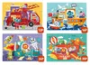 cumpără Puzzle Mideer CT1451 Puzzle Transport, 4 în 1 în Chișinău 