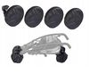 cumpără Accesorii pentru cărucior Caretero Carero-108 Чехлы на колеса 4шт (2163) în Chișinău 
