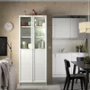 купить Шкаф Ikea Billy panou/usa sticla 80x30x202 (Alb) в Кишинёве 