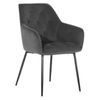 купить Стул Interdepo BEL new Dark Grey Velvet в Кишинёве 