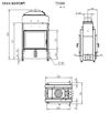 Каминная топка HOXTER HAKA 63/51WТ - с водяным теплообменником.