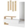 cumpără Mobilă pentru antreu Trendy Ramda Stejar, 137x54x35cm (GTR001333) în Chișinău 