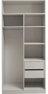 cumpără Dulap Mashtab 12249 FLEXO M3 cashmere uși Gri 1000x530x2200 în Chișinău 