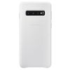 купить Чехол для смартфона Samsung EF-VG973 Leather Cover Galaxy S10 White в Кишинёве 