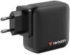 купить Зарядное устройство сетевое Verbatim VER_32216 Mini GaN Charger 165W, 4 output ports, Black в Кишинёве 