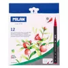 cumpără Set de creație miscellaneous 0612612S Set markere acuarelabile Milan, 12 culori, pensula 0.5-6mm în Chișinău 