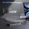 купить Переходник для IT Ugreen 15965 HUB 11in1 Type-C 3.0 to 2*USB 3.1 + USB 3.0 + Type-C 3.1 + 2*HDMI + SD/TF + 3.5mm Audio PD 100W CM179, Space Gray в Кишинёве 