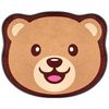 купить Коврик игровой Roxy Kids RBMT-001 Мишка, коврик плюшевый c эффектом памяти 50x60см в Кишинёве 