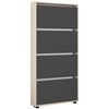 купить Полка для обуви Mobildor-Lux Leo Slim 70x16x164H cm Sonoma/Anthracite в Кишинёве 