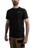 cumpără Îmbrăcăminte de lucru Milwaukee 4932492966 Tricou hibrid HTSSBL, negru, marimea XL în Chișinău 