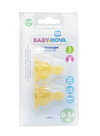 ”Baby-Nova” Tetină 0 luni+, cu debit lent, Latex, fără BPA, 2 buc. (14301)