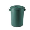 купить Урна мусорная с крышкой  70 л, пластиковая (зеленая лазурная)  STP в Кишинёве 