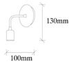 cumpără Candelabru de perete Trendy Lampa de perete Dartini-MR-736 10x13x10cm în Chișinău 