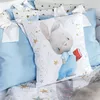 купить Детское постельное белье PernaMea Set lenjerie 8 piese Premium Iepuras albastru (PM.105896/8) в Кишинёве 