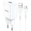 купить Зарядное устройство сетевое Hoco HCOWCMCN9ESWH USB to Micro-USB 2.1A N9 Especial, White в Кишинёве 