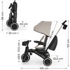 cumpără Bicicletă-cărucior KinderKraft KRJAZZ03BEG0000 Jazz 3 Beige în Chișinău 