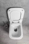 Унитаз подвесной WC VEA CUBO RIMLESS с крышкой SLIM soft close
