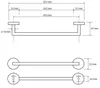 cumpără Suport prosop Bemeta Graphit, portprosop L-450mm 156204022 în Chișinău 