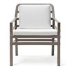 купить Кресло с подушками Nardi ARIA TORTORA bianco 40330.10.155.155 (Кресло с подушками для сада и терас) в Кишинёве 
