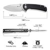 купить Нож походный Sencut S23032-1 Pulsewave, G10, Button Lock в Кишинёве 